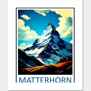 Matterhorn Mountain Switzerland Travel and Tourism Advertising Print Posters and Art